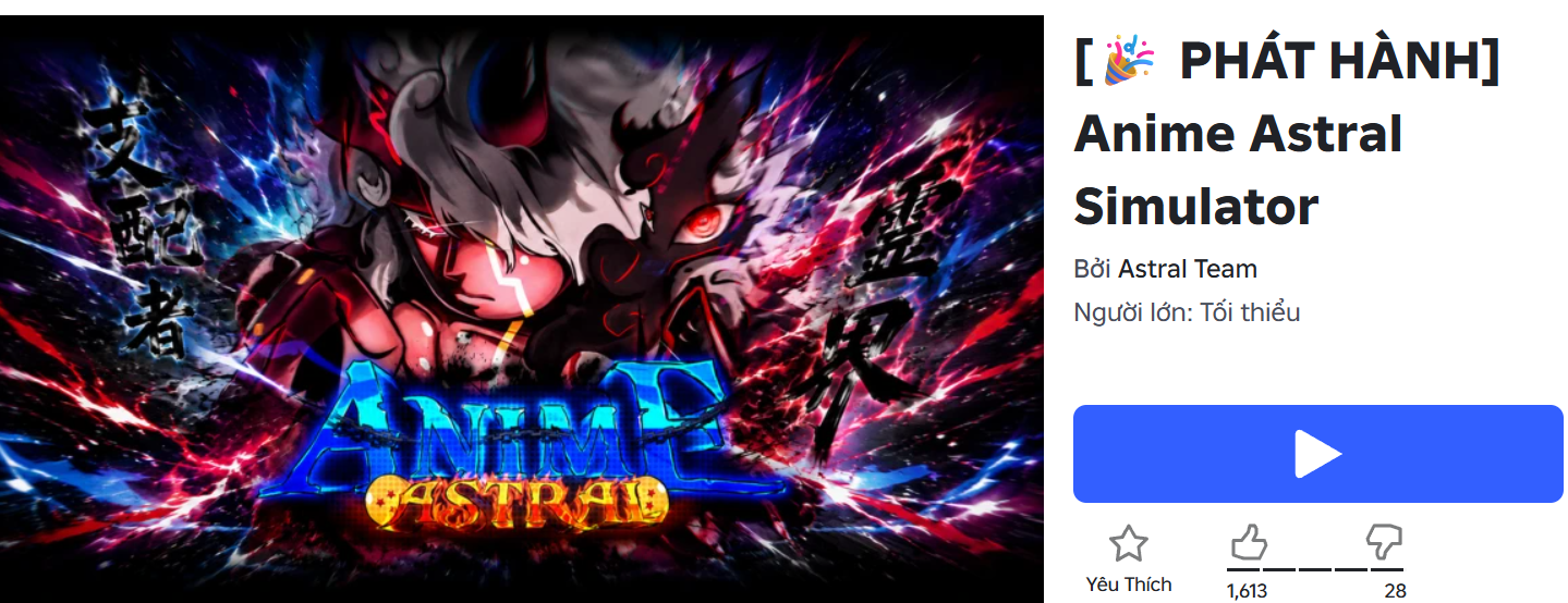 [🎉 PHÁT HÀNH] Anime Astral Simulator