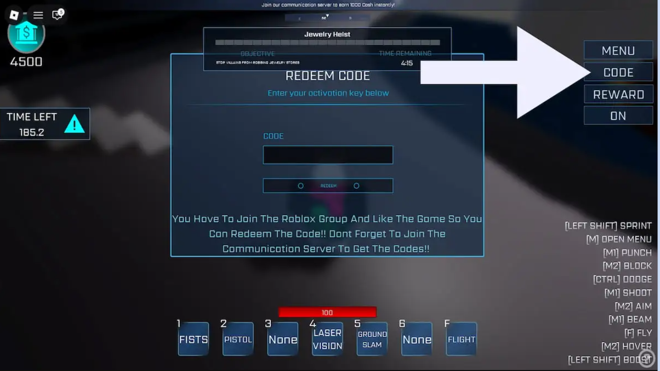 Code Era of Supes và cách nhập mã code