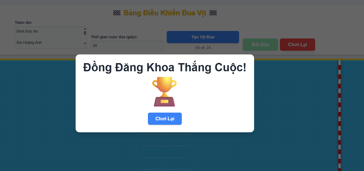 Kết quả được hệ thống thông báo ngay