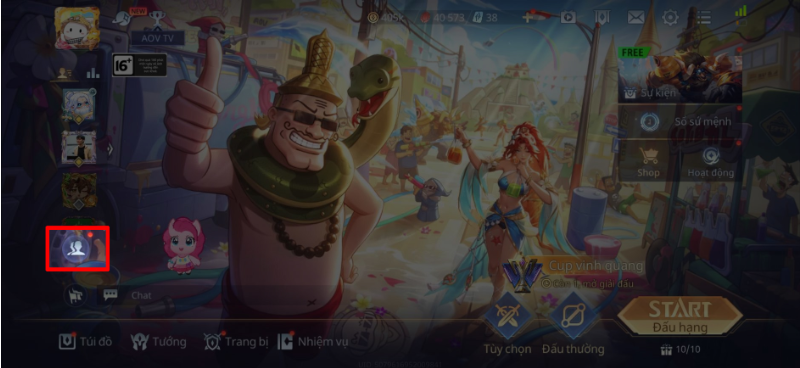Biểu tượng bạn bè trong game Liên Quân