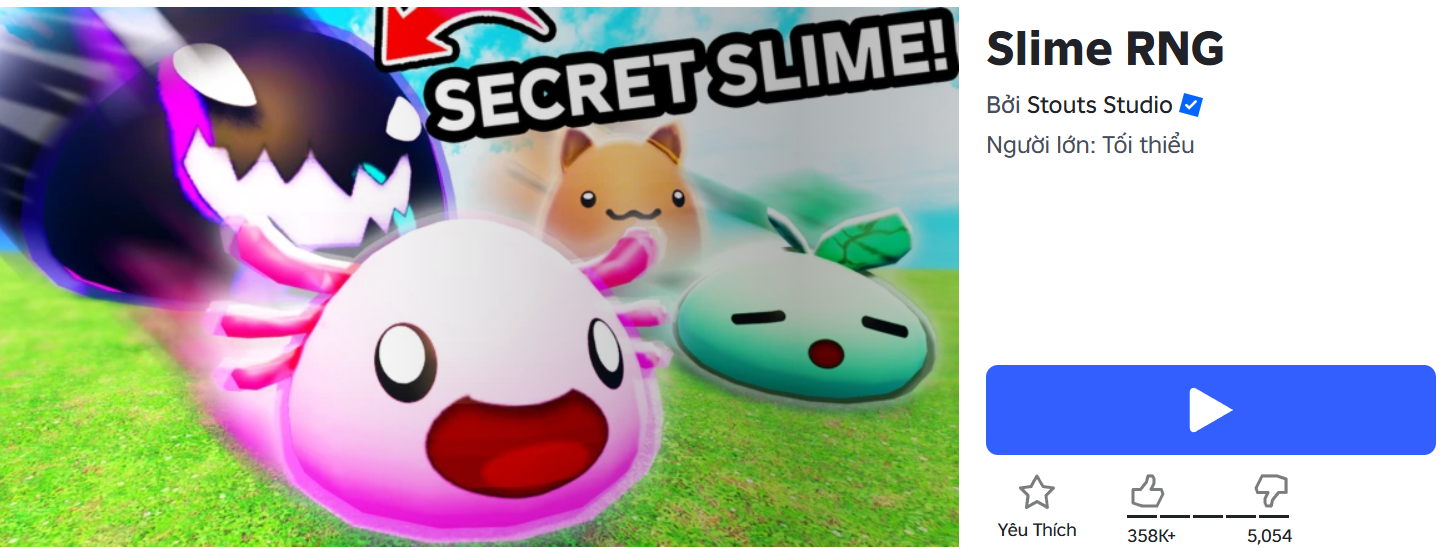 Chơi game  Slime RNG Roblox