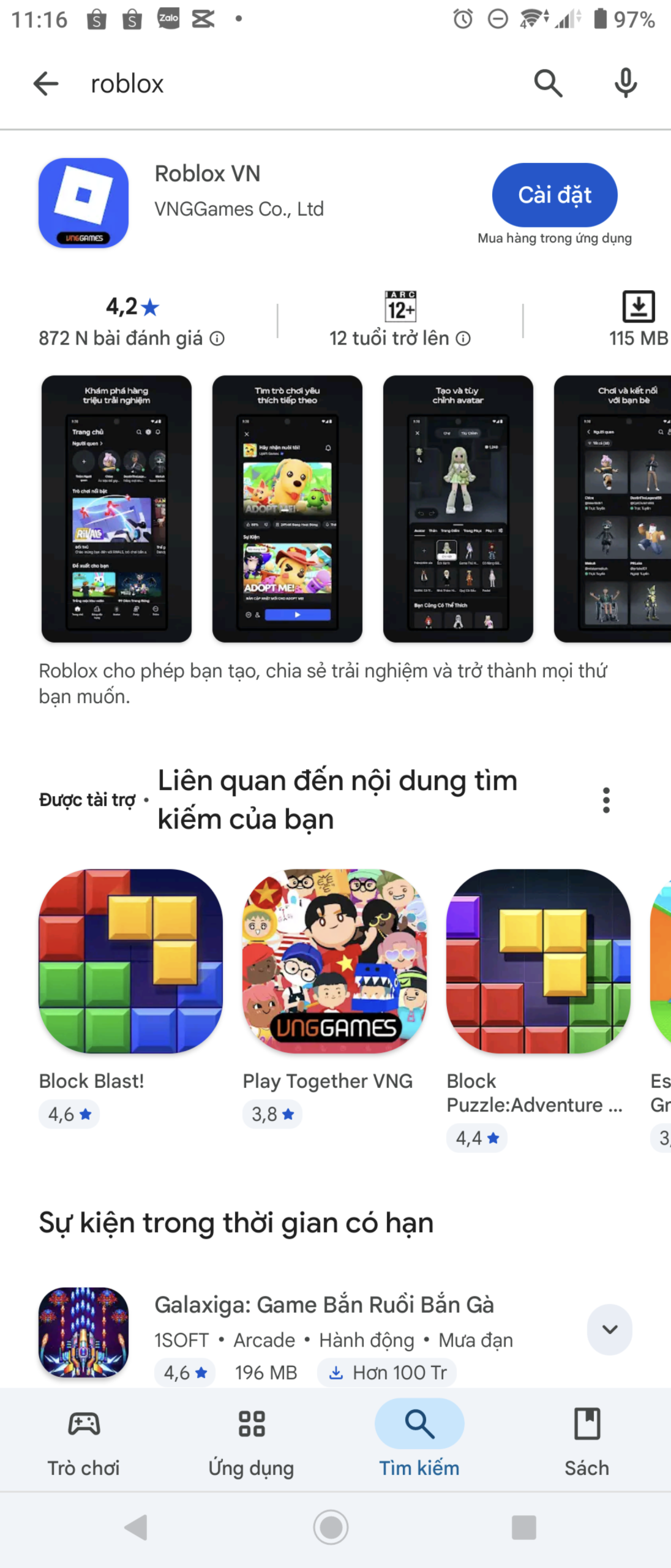 Tải Roblox về điện thoại