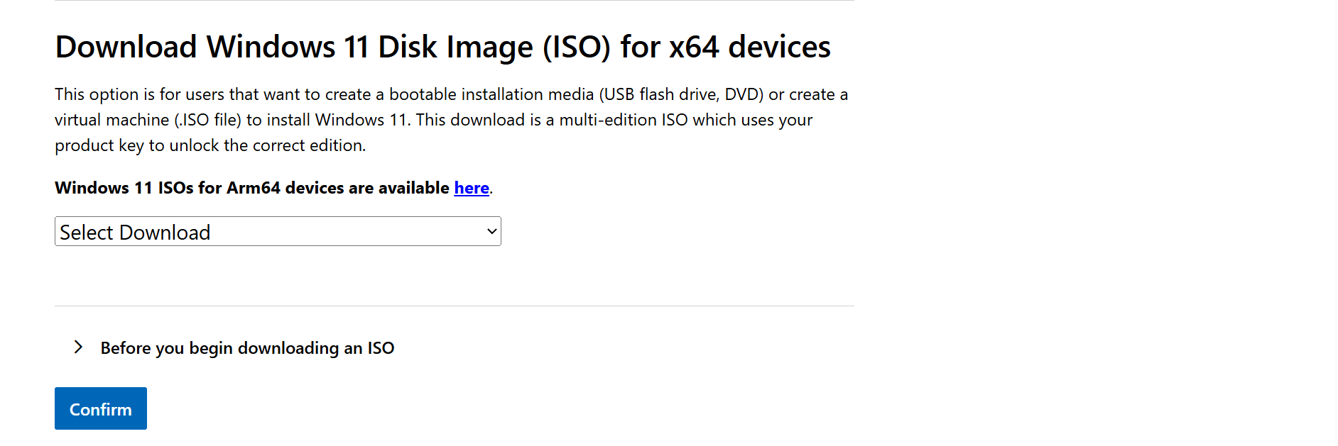 Download Windows 11 Disk Image (ISO) for x64 devices