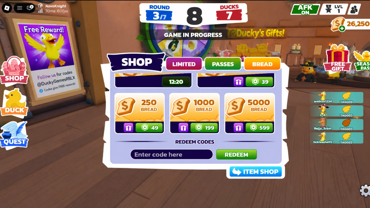 Cách đổi code Duck Duck lấy phần thưởng