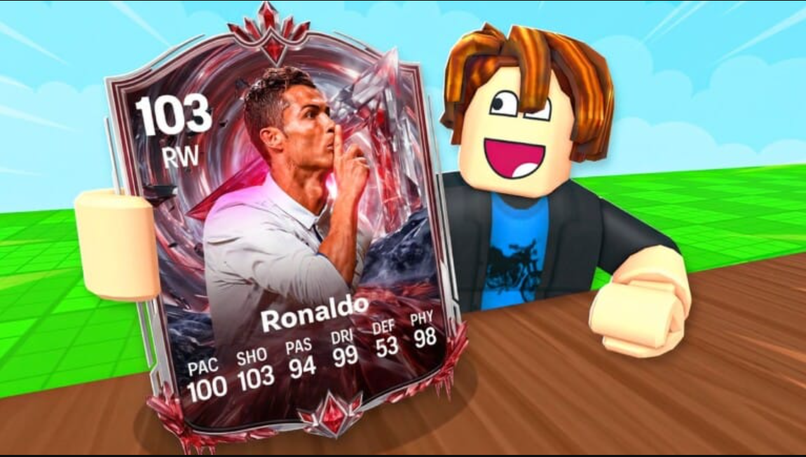 Spin a Soccer Card trên Roblox rất hay về game thẻ bóng đá.