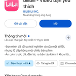 Cài đặt Bilibili bản quốc tế, có sẵn ngôn ngữ Việt Nam